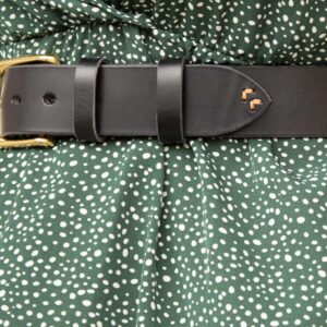 Product image of FredFloris handmade black leather belt
