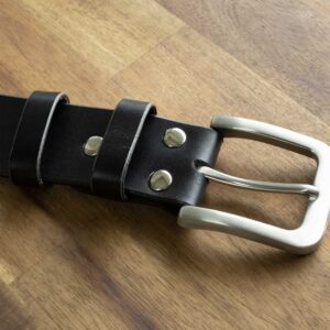 Product image of FredFloris handmade black leather belt