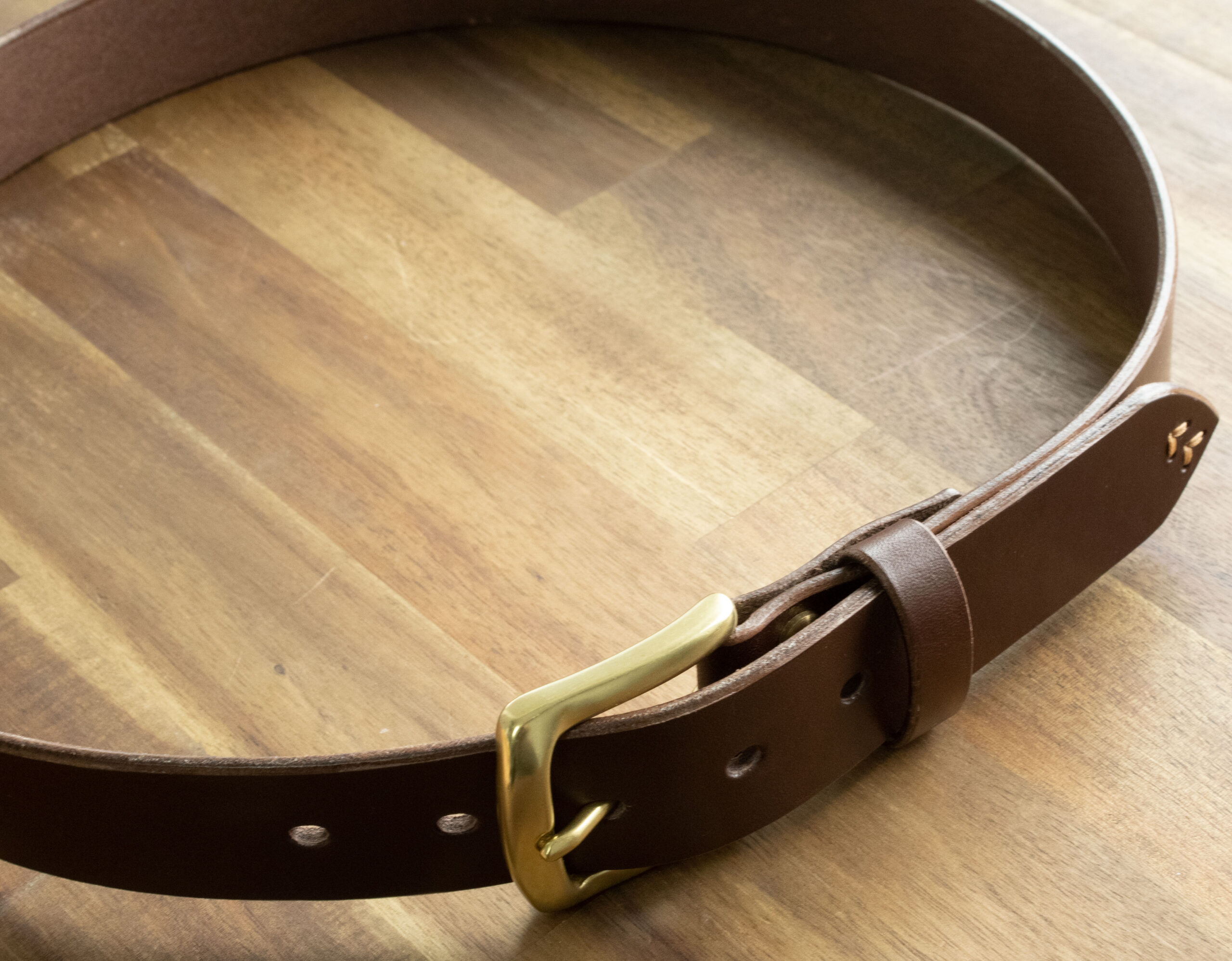 Product image of FredFloris handmade Dark Brown leather mens belt