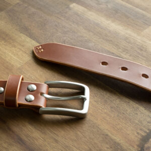 Product image of FredFloris handmade Cognac leather mens belt