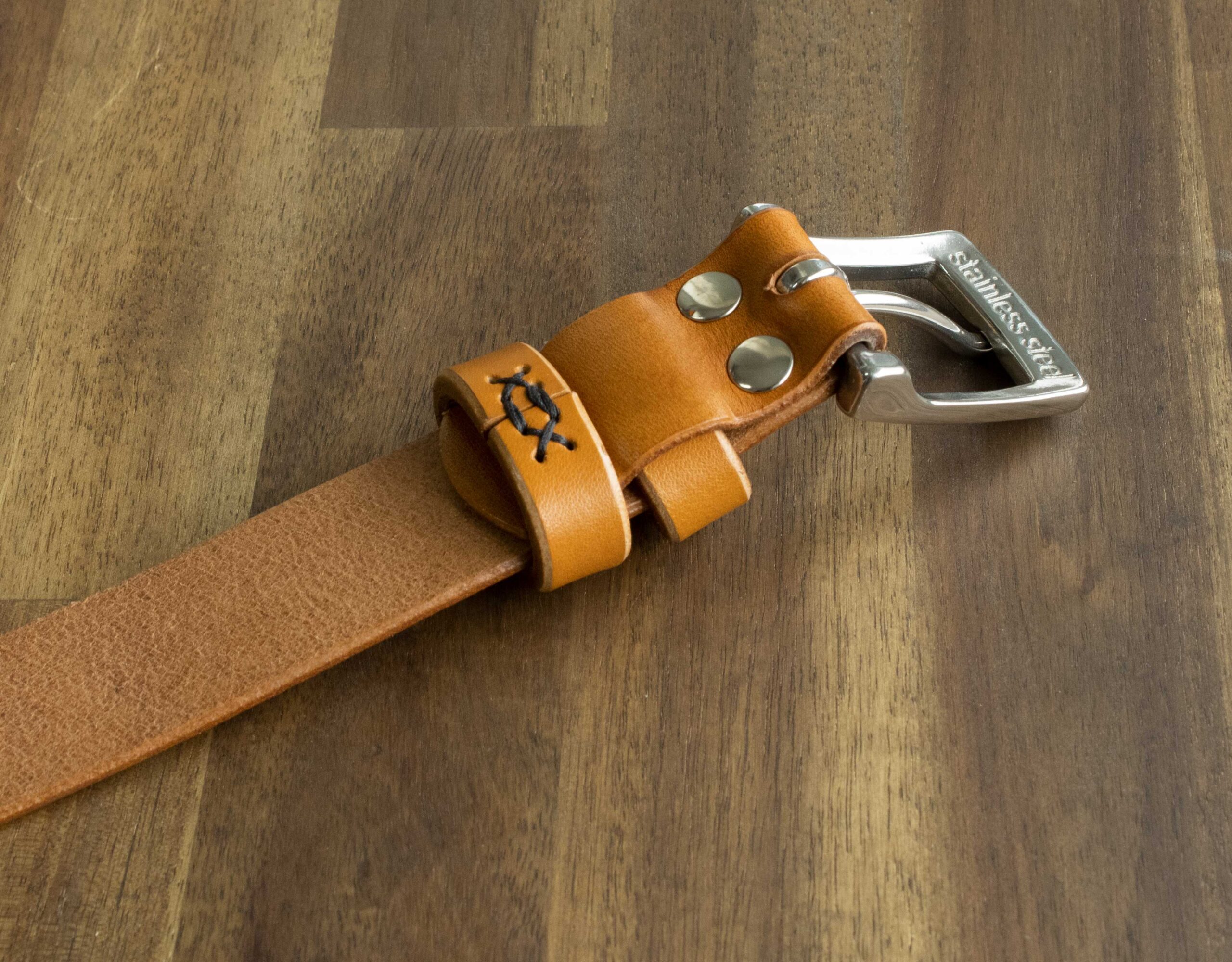 Tuotekuva FredFloris käsintehty Tan nahkainen miesten vyöstä